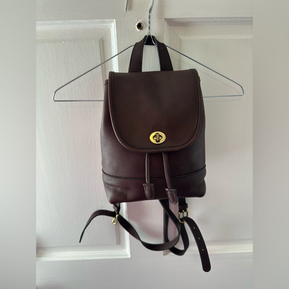 Coach Vintage Classic Leather Day Pack Brown